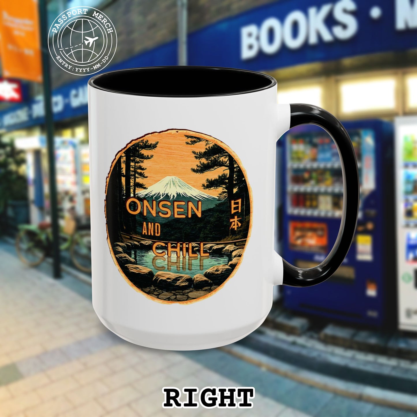 Onsen and Chill, Japan 15oz Mug