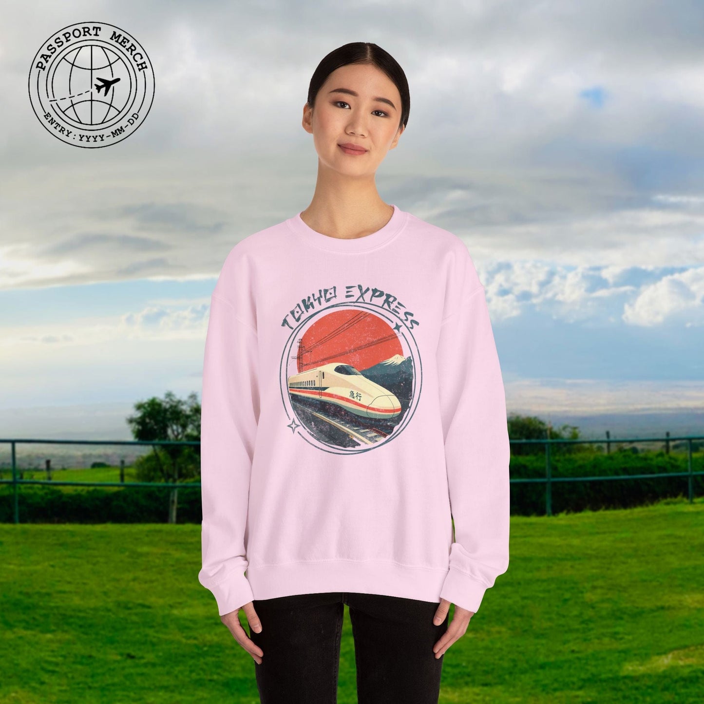 Tokyo Express, Japan Crewneck
