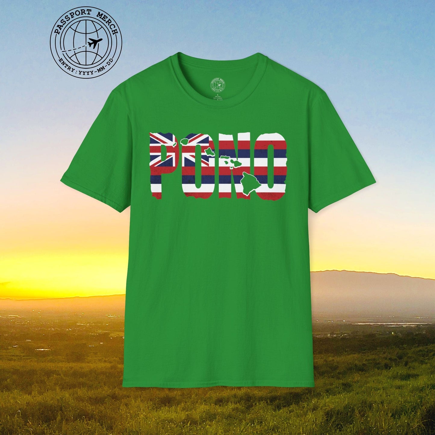 Hawaii Pono Letter Flag T-Shirt