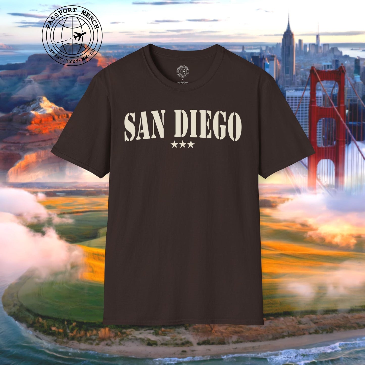 Classic Military, San Diego, California T-Shirt