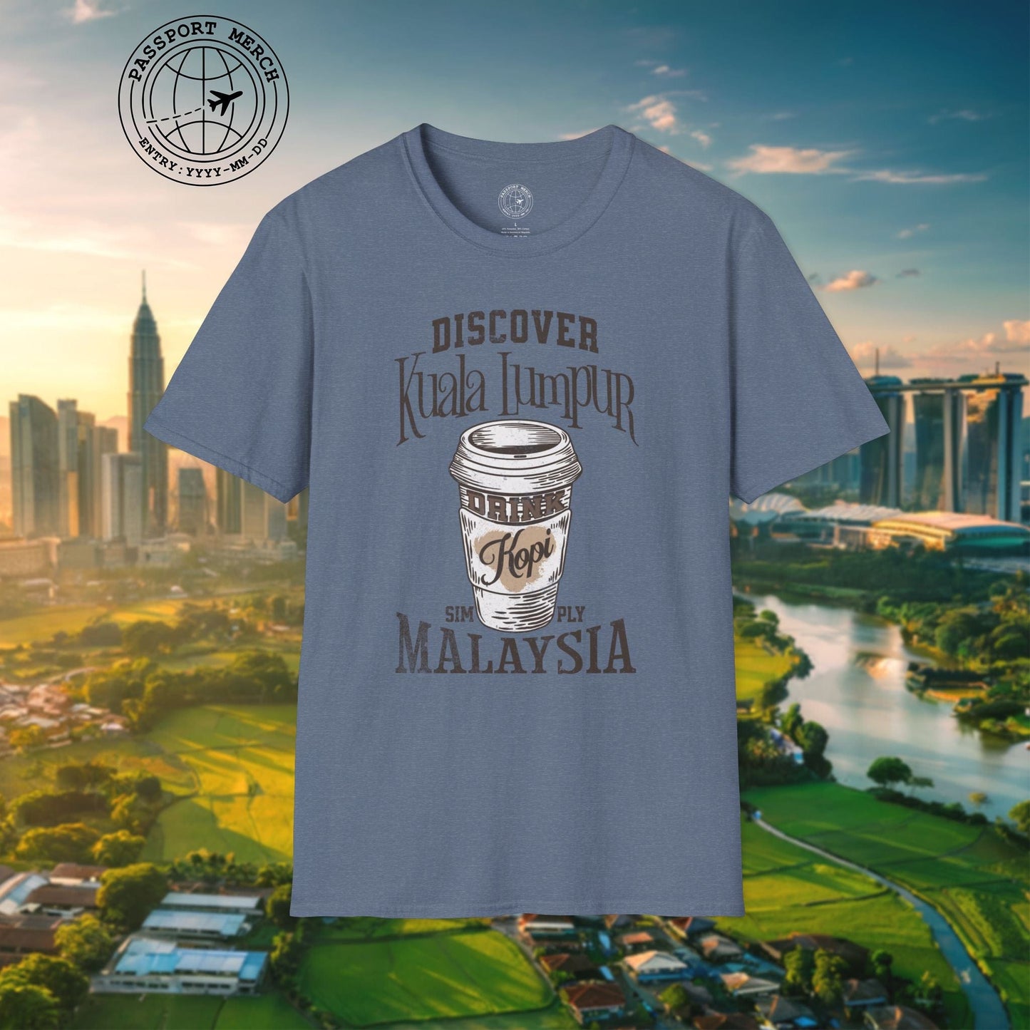 Discover Kuala Lumpur, Drink Kopi Malaysia T-Shirt