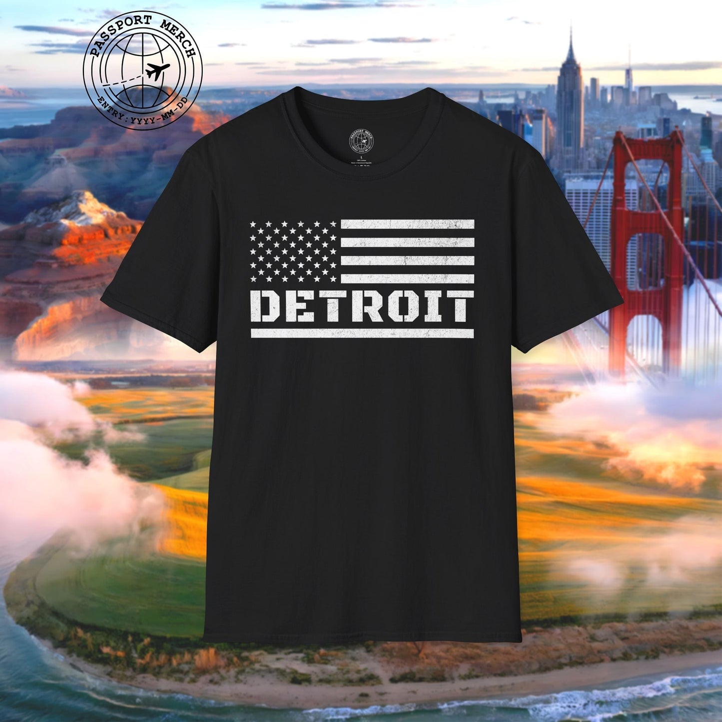 Detroit Stars & Stripes, Michigan T-Shirt