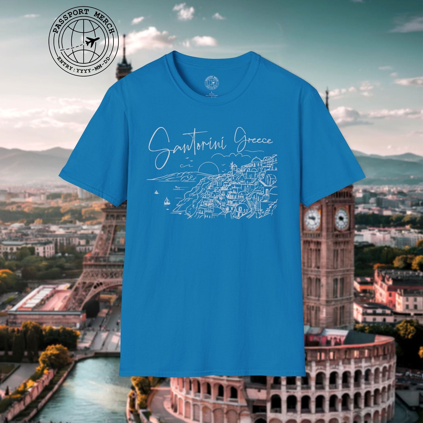 Santorini Dreaming Greece T-Shirt