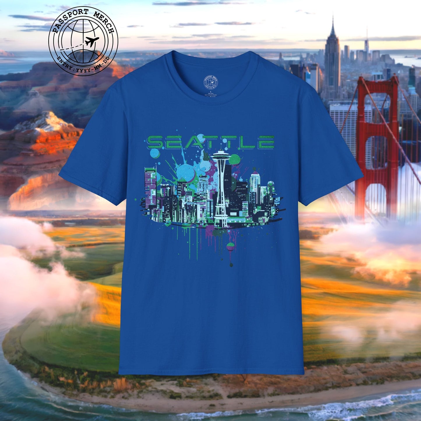 Abstract Space Needle, Seattle Washington T-Shirt