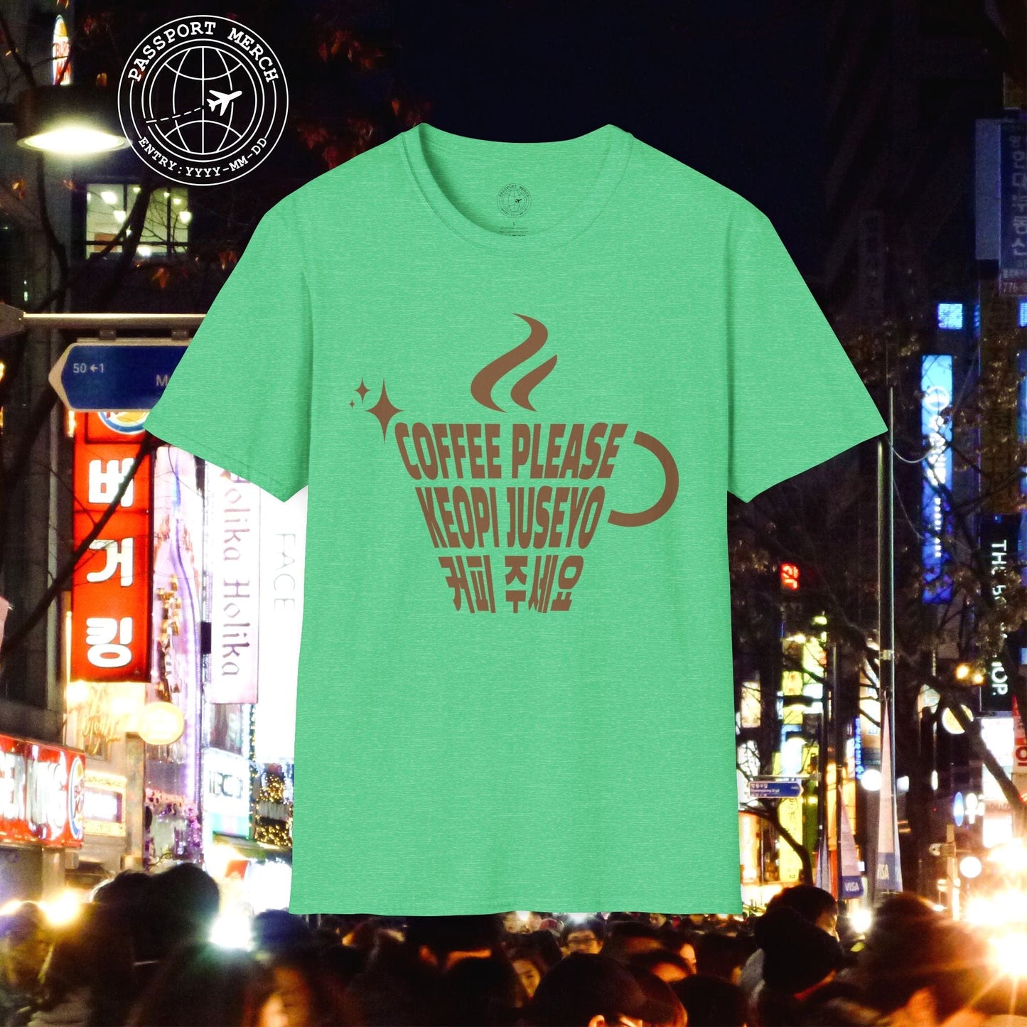 Coffee Please. Keopi Juseyo. Korea T-Shirt