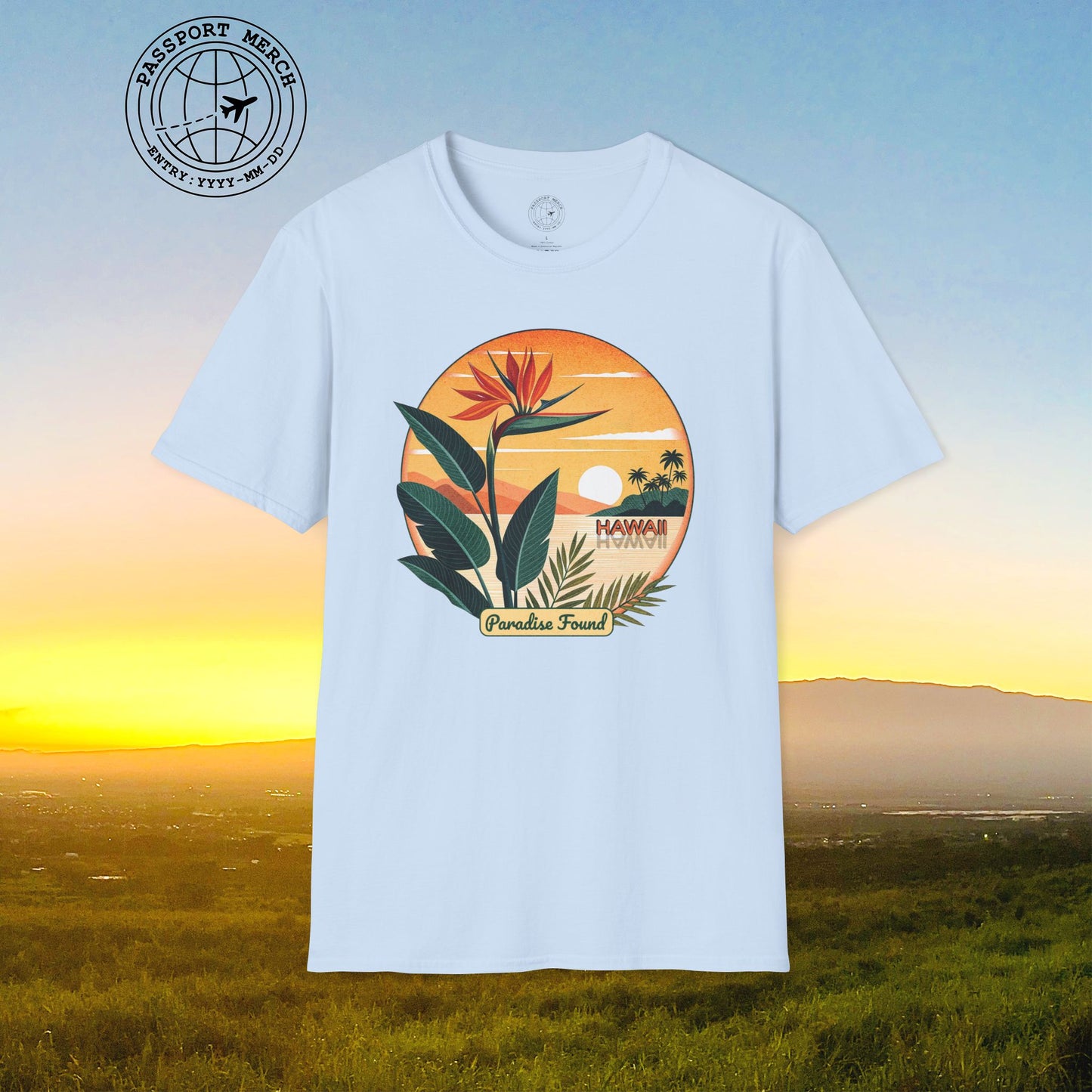 Retro (Bird of) Paradise Found, Hawaii T-Shirt