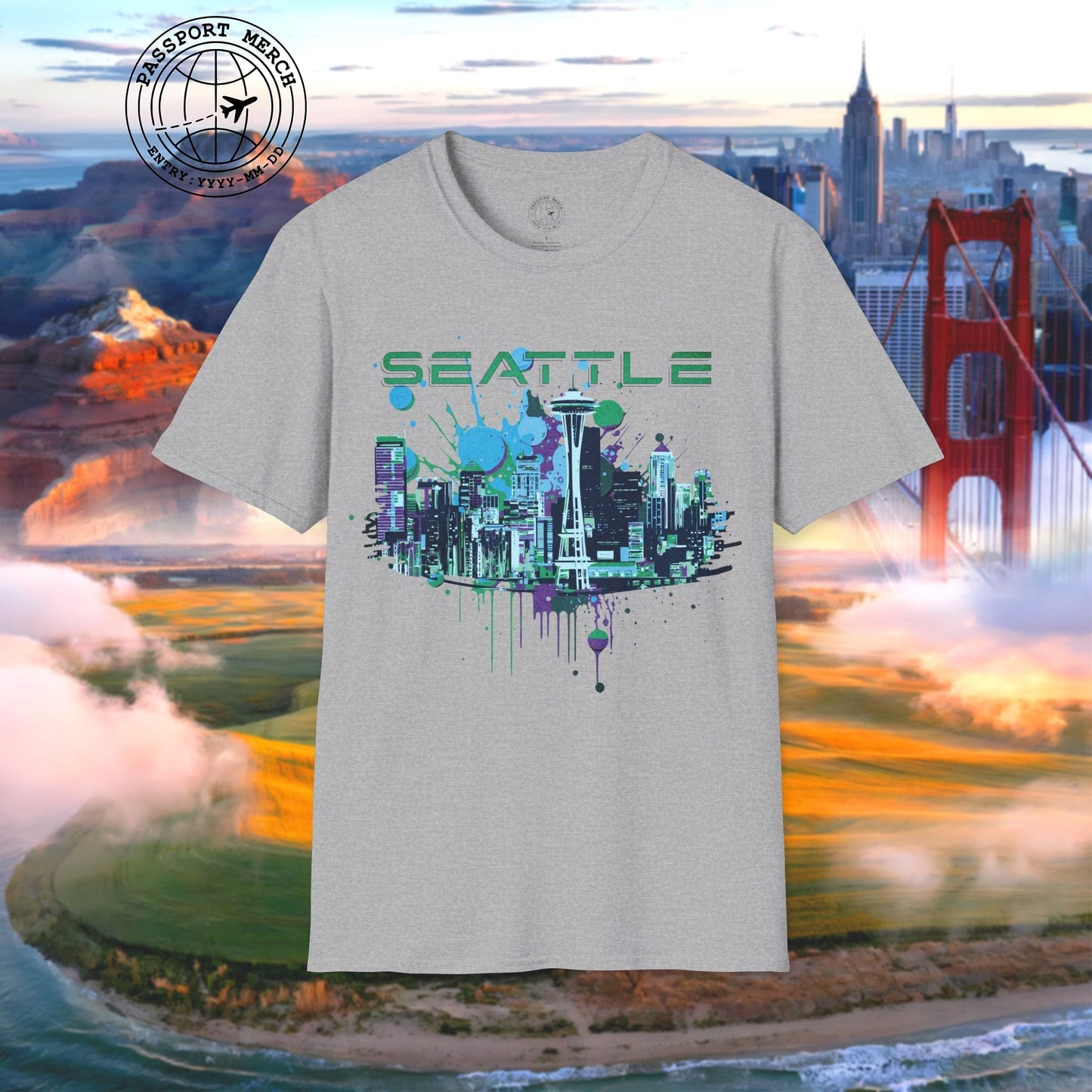 Abstract Space Needle, Seattle Washington T-Shirt