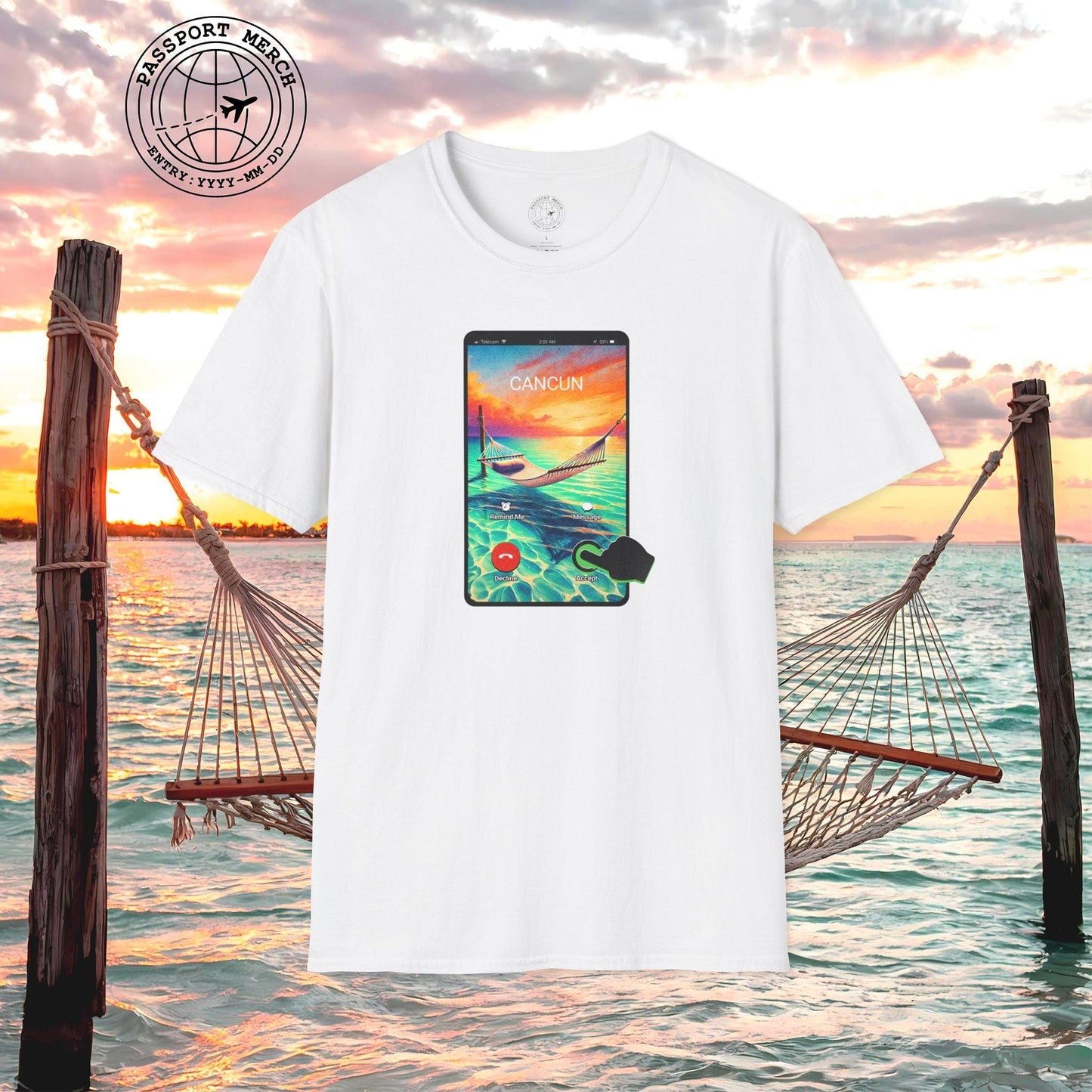 Cancun is calling. Accept. Mexico T-Shirt