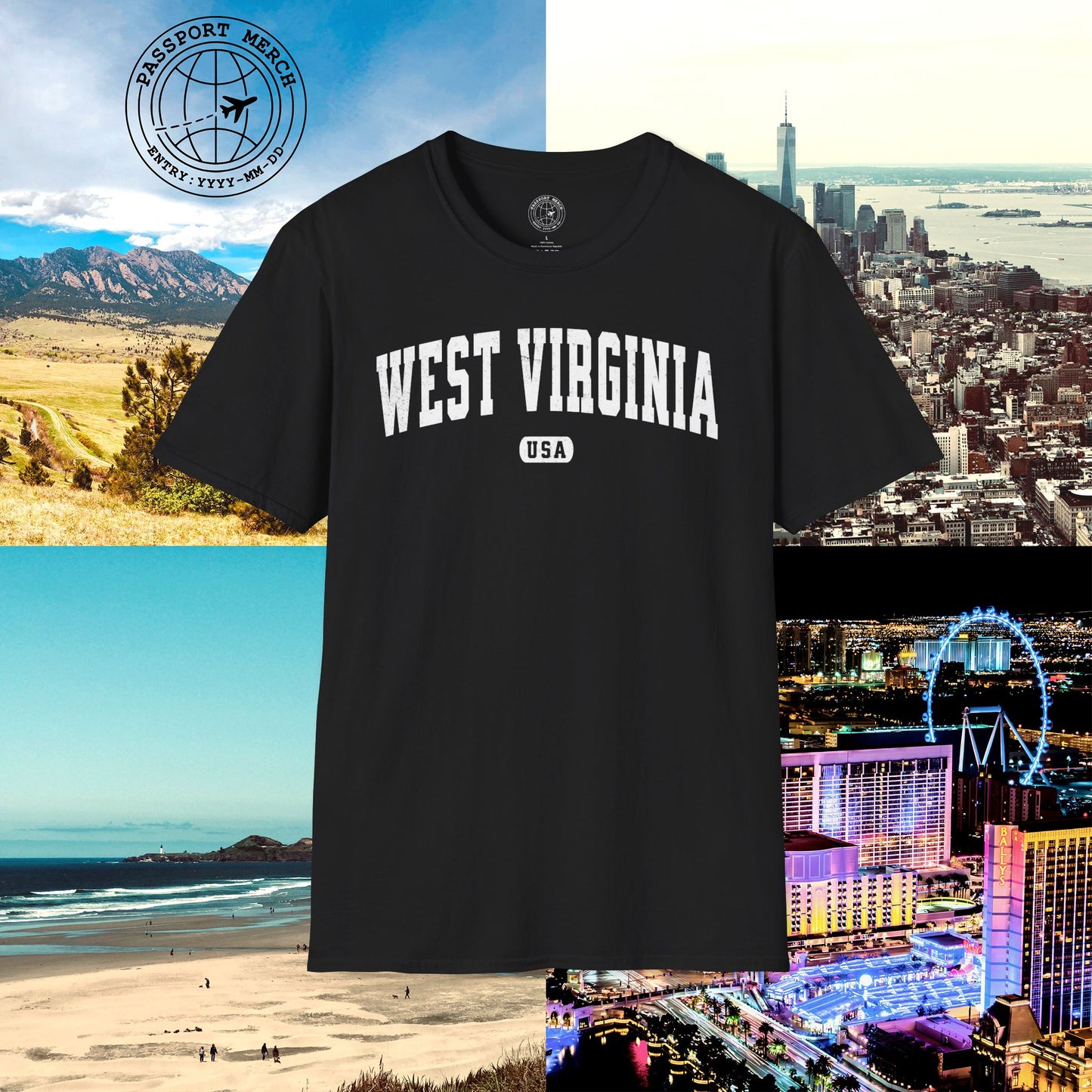 Classic Athletic, West Virginia (50 States Edition) T-Shirt