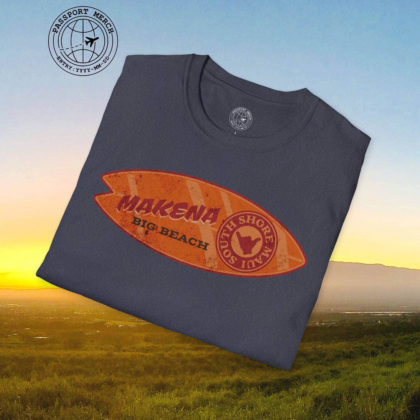 Makena Big Beach Maui Skim Board Hawaii T-Shirt