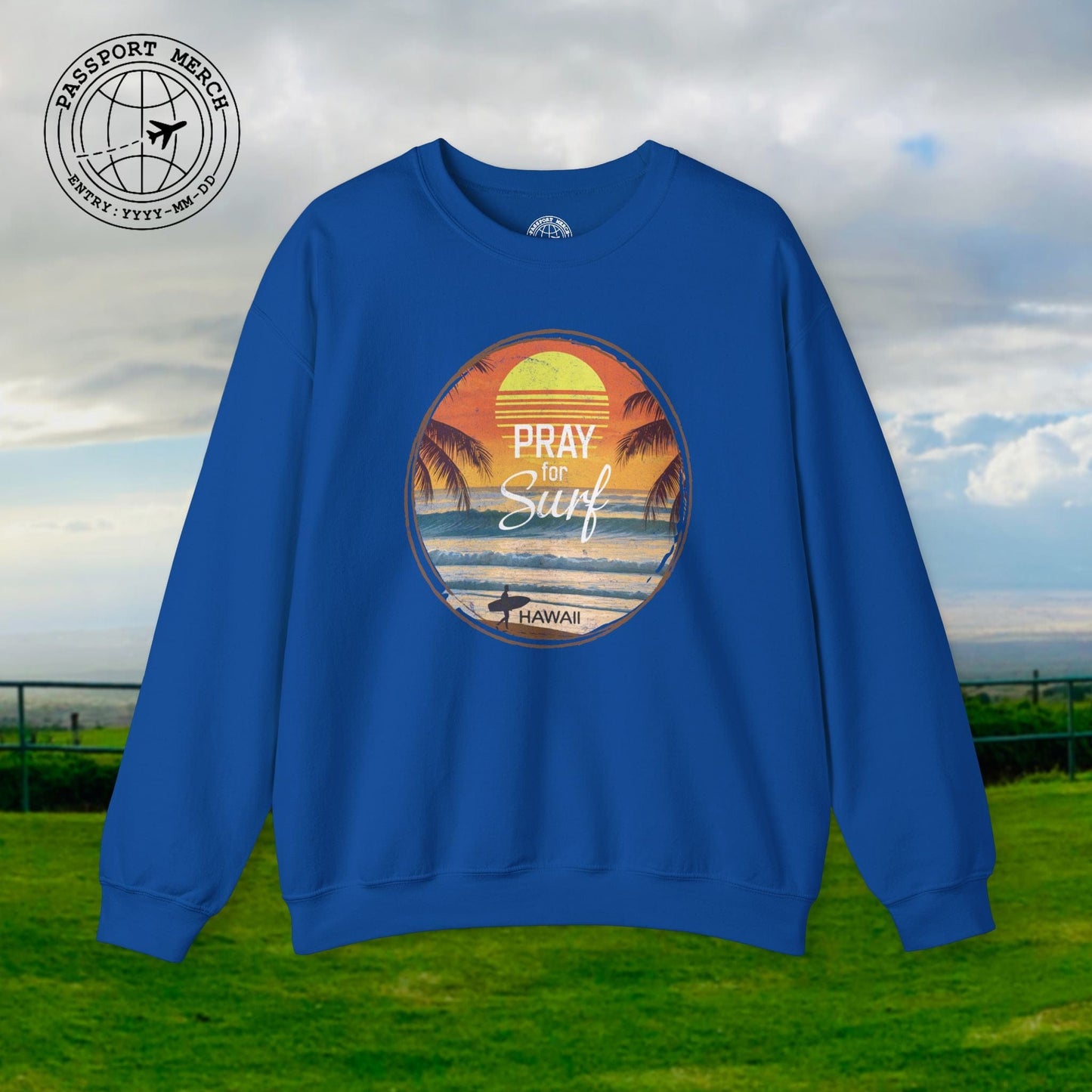 Pray for Surf Hawaii, Crewneck