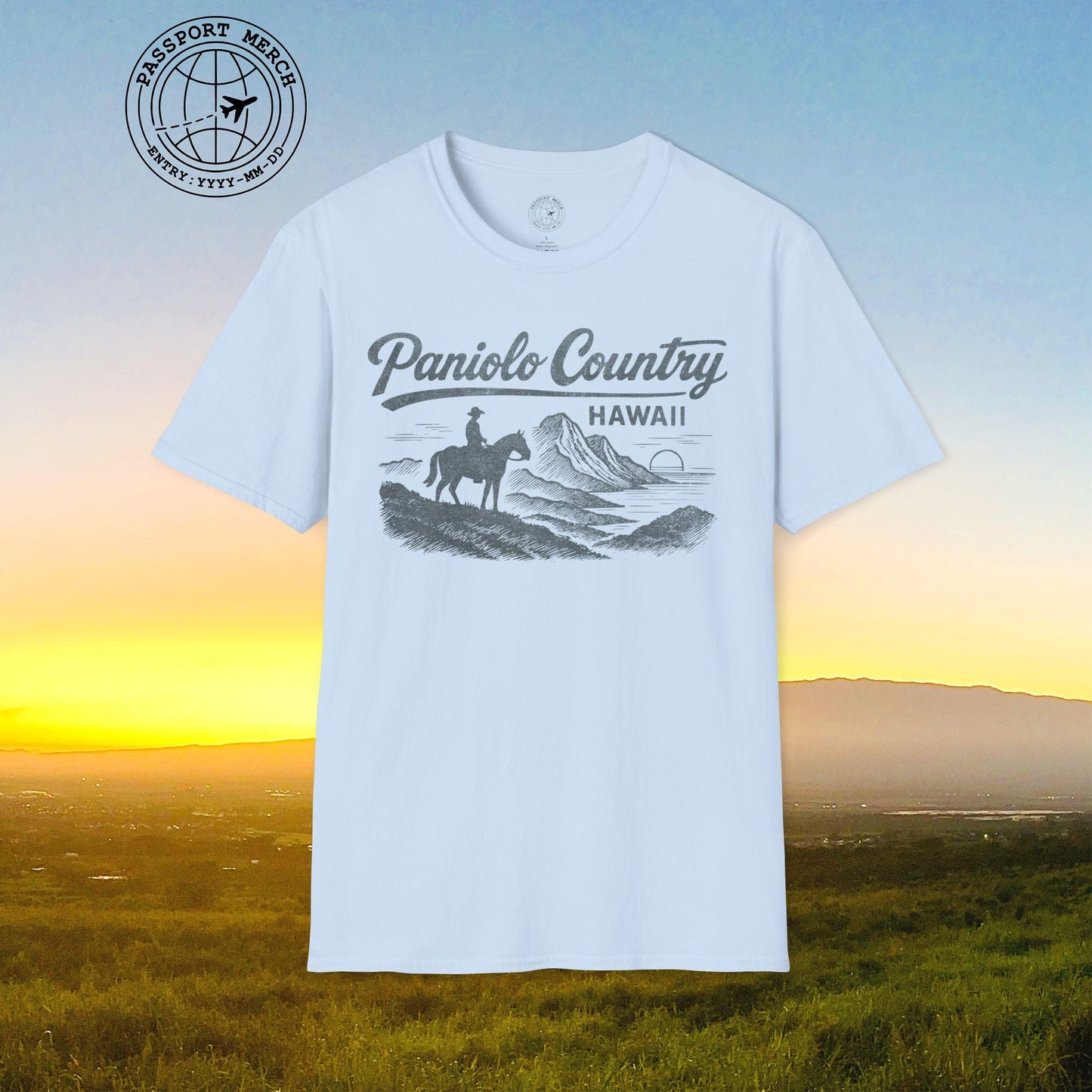 Paniolo Country Vintage Monochrome, Hawaii T-Shirt
