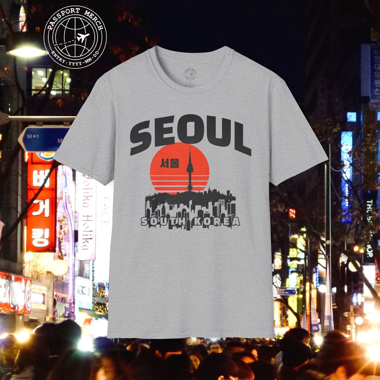 Seoul Retro Vintage Sunset, Korea T-Shirt