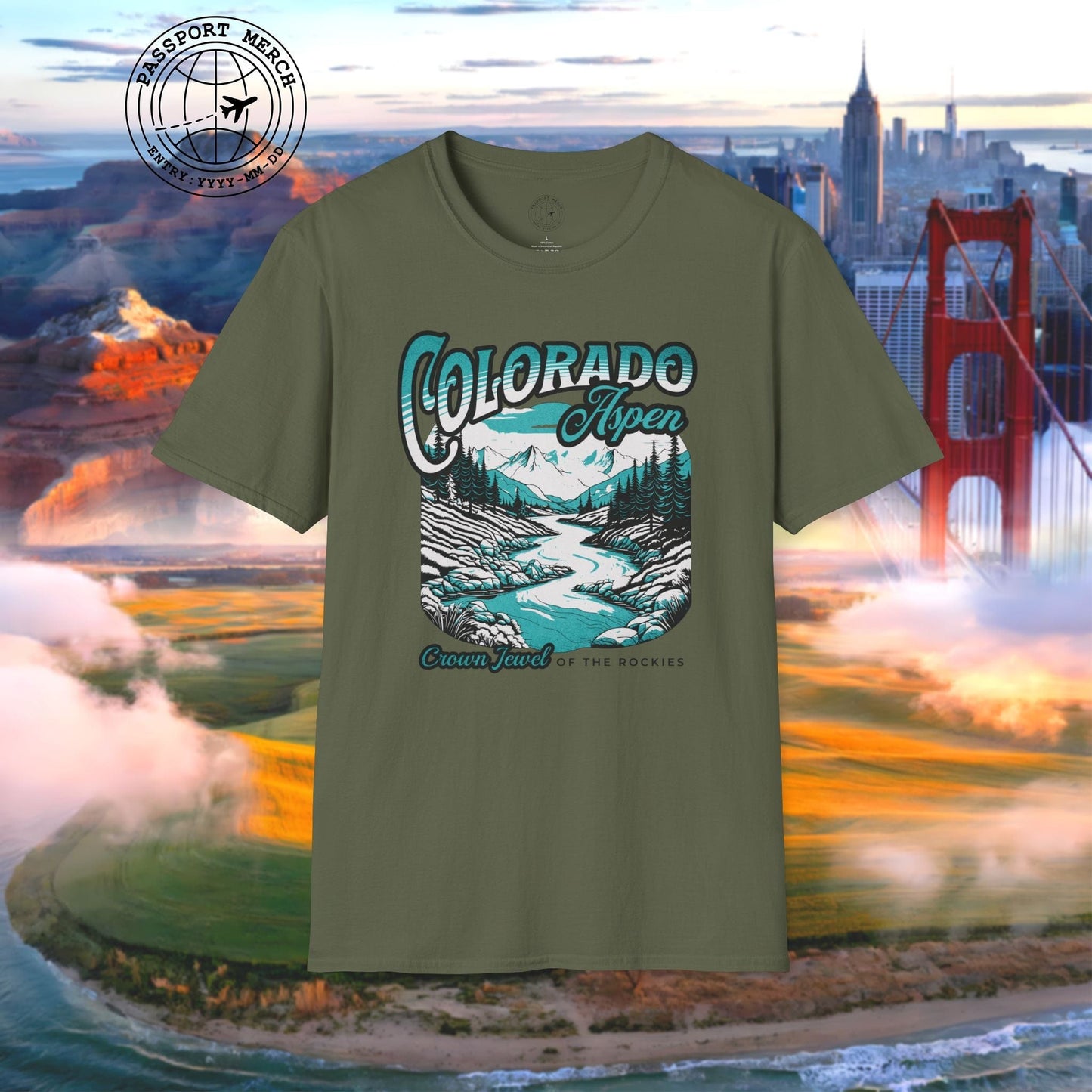 Aspen Crown Jewel of the Rockies Colorado T-Shirt