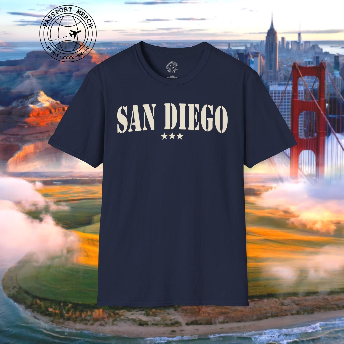 Classic Military, San Diego, California T-Shirt