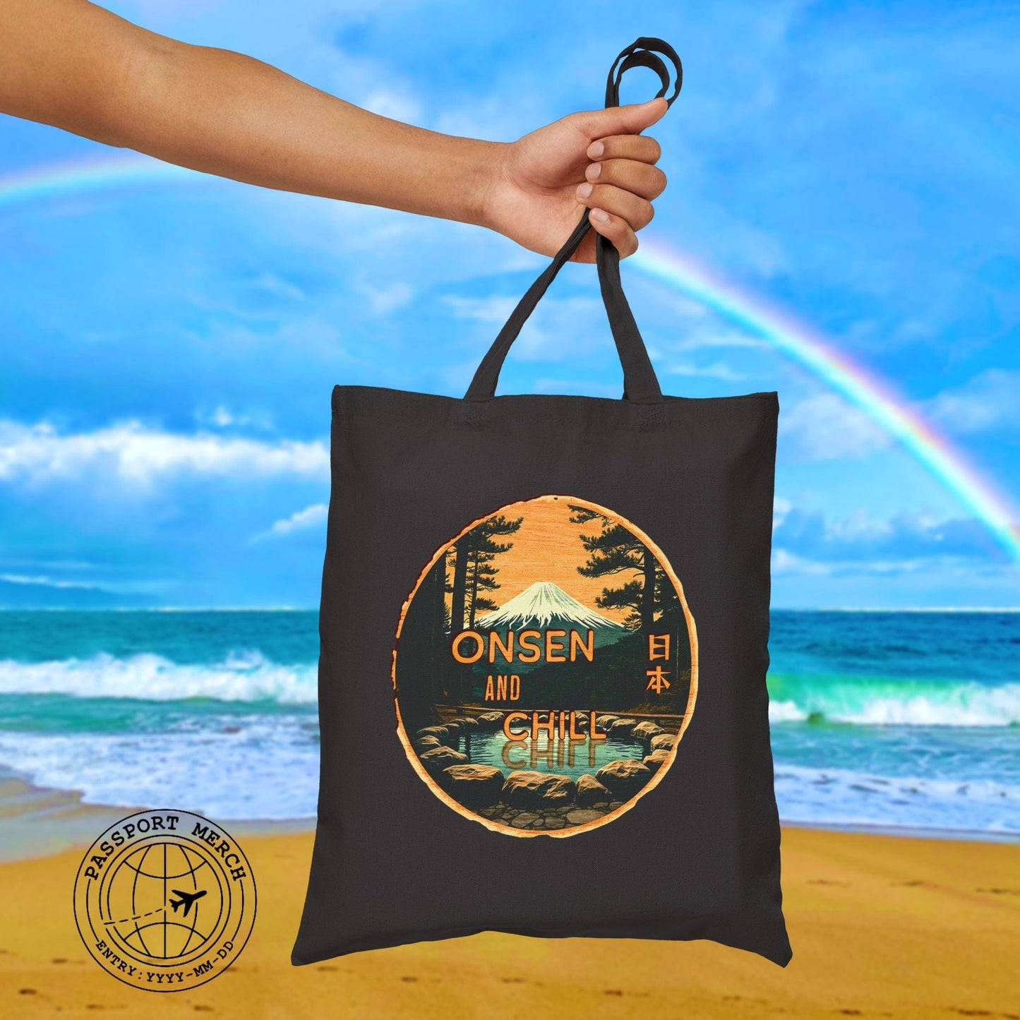 Onsen and Chill, Japan Tote Bag