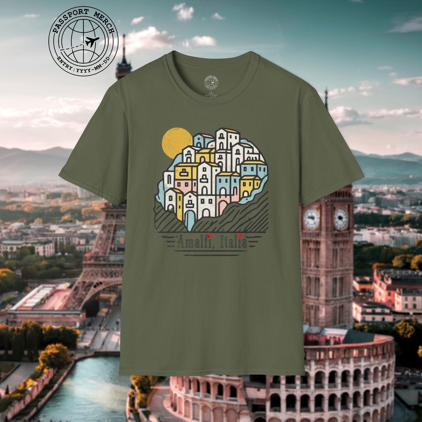 Hearts for Amalfi, Italy T-Shirt