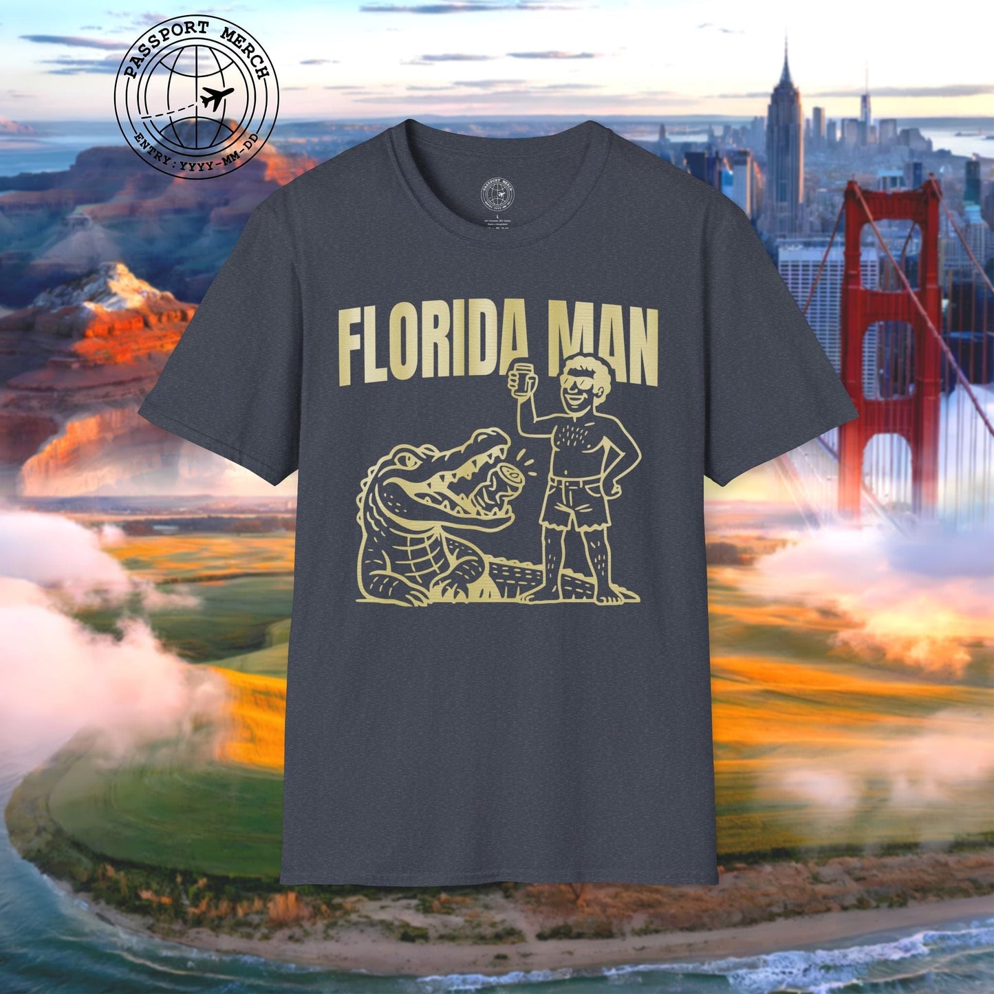 Florida Man Uses Alligator to Open Beer Can T-Shirt