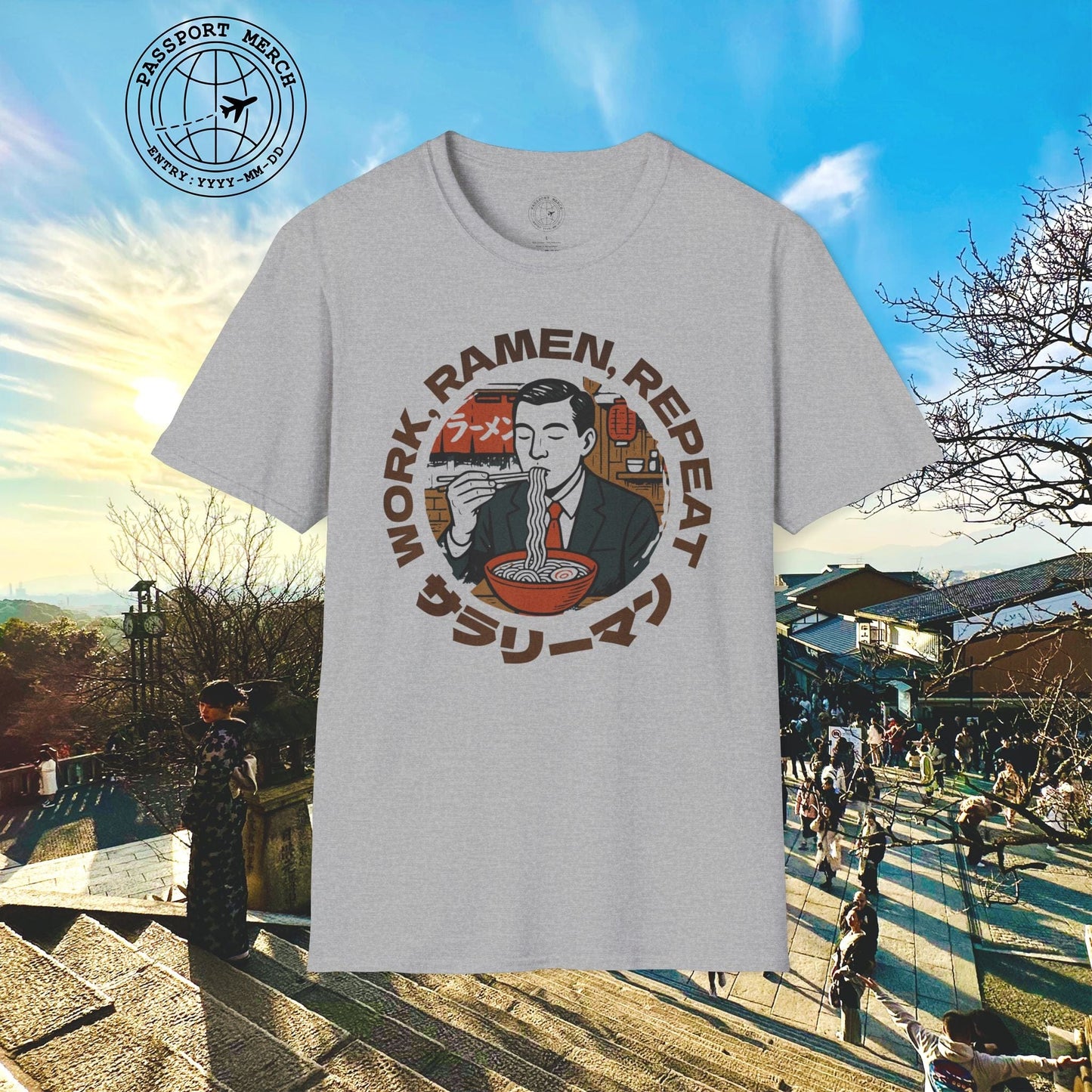 Salaryman - Work, Ramen, Repeat, Japan T-Shirt