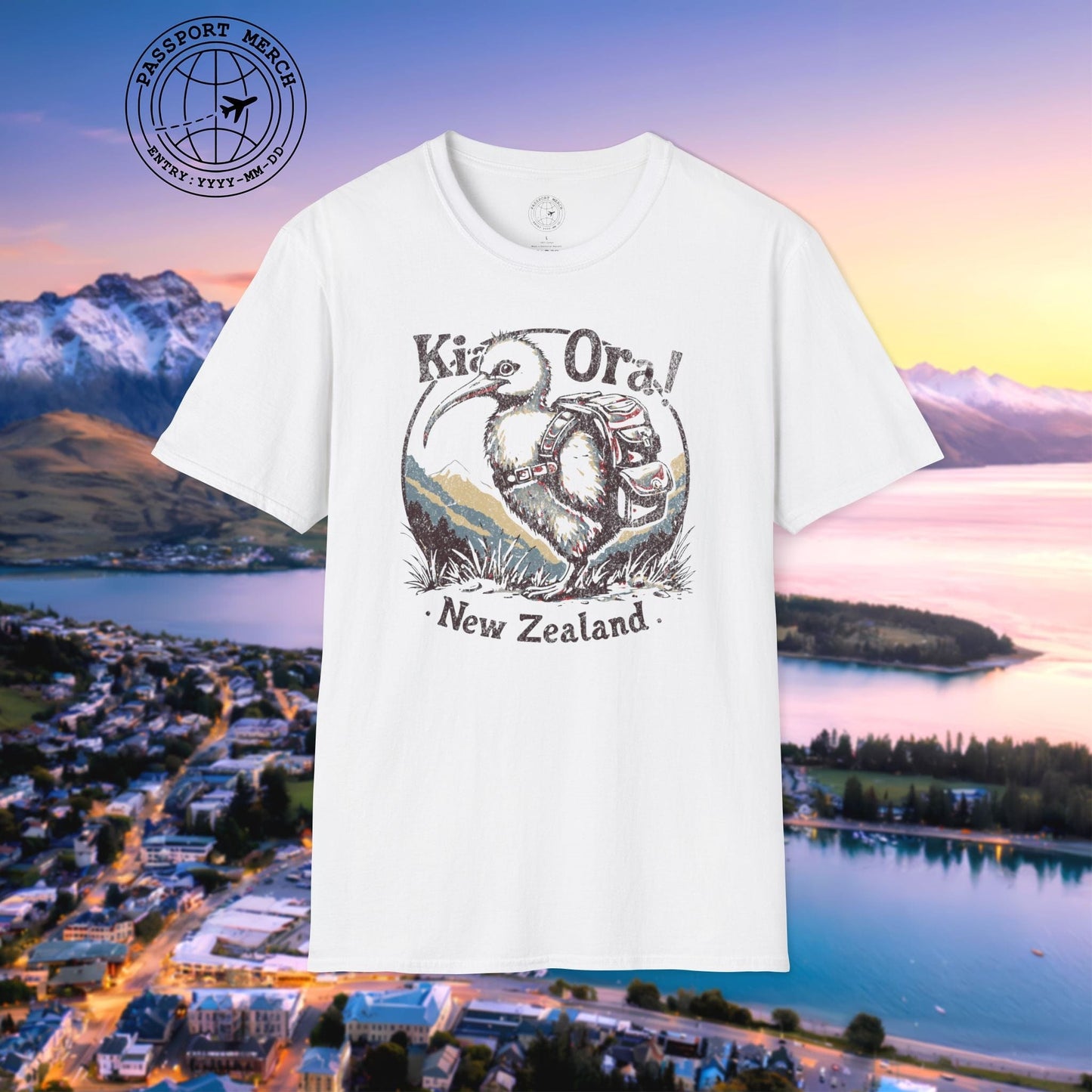 Kia Ora Kiwi, New Zealand T-Shirt