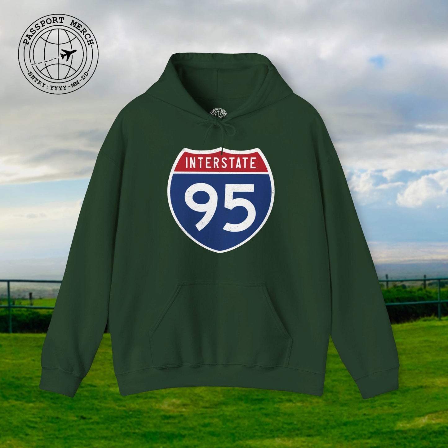 Signs of Wanderlust, Interstate 95, USA Hoodie