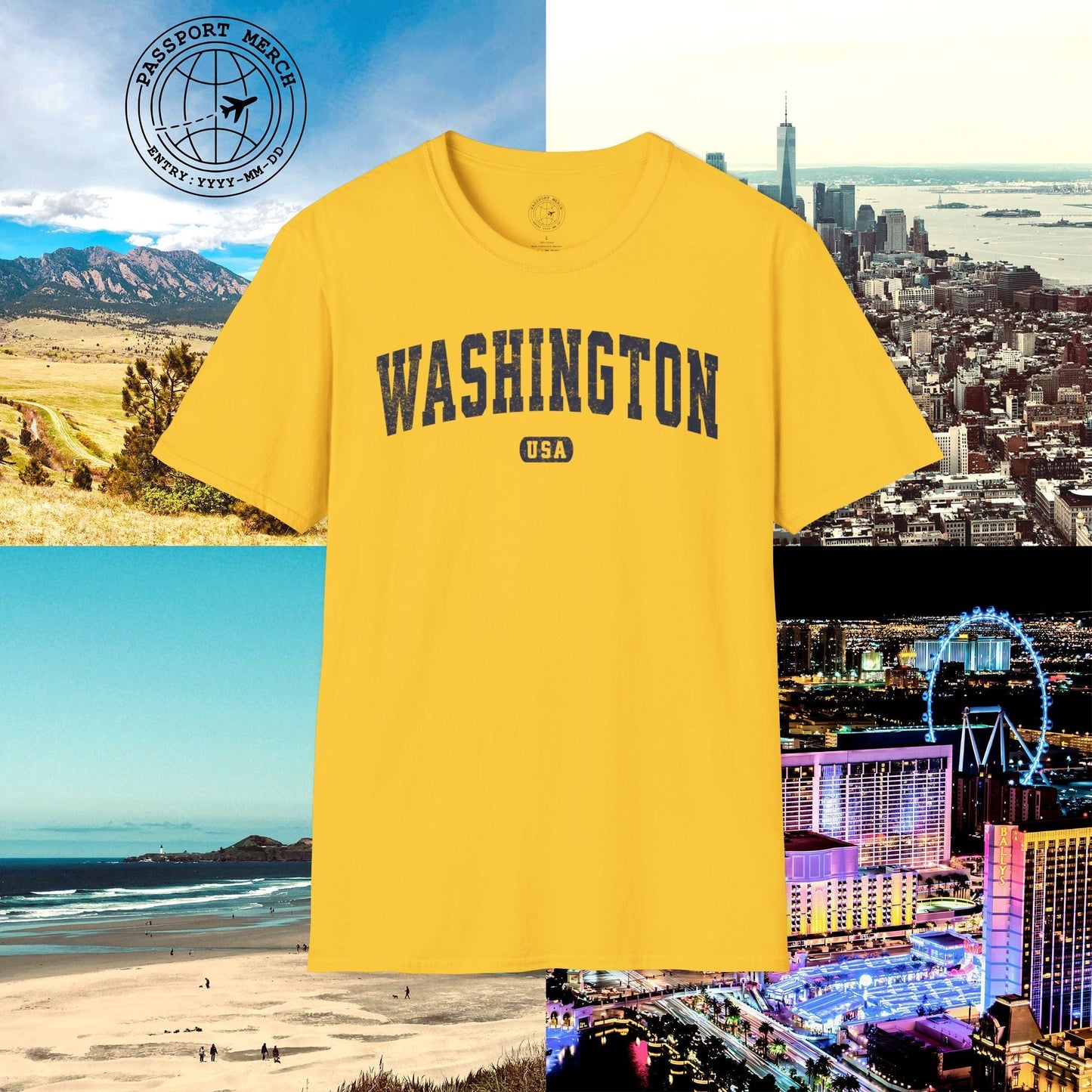 Classic Athletic, Washington (50 States Edition) T-Shirt