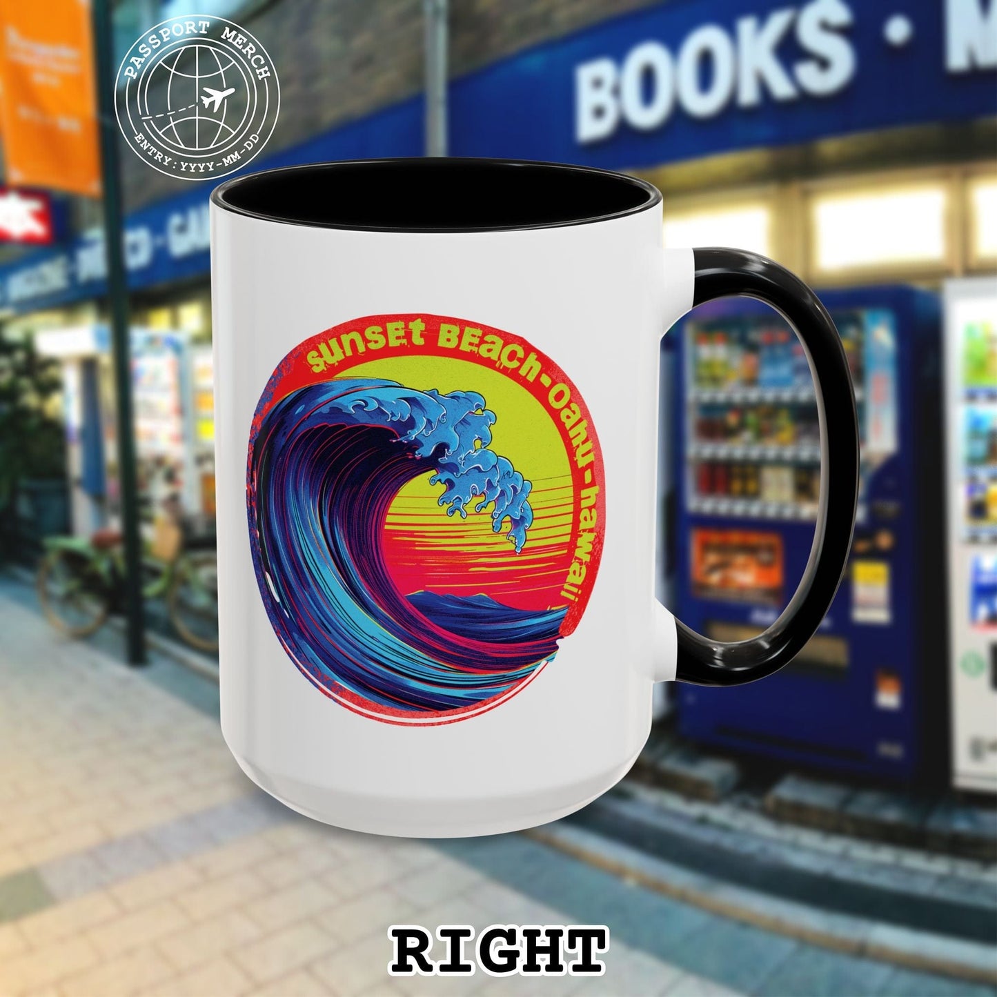 Sunset Beach Oahu, Hawaii 15oz Mug