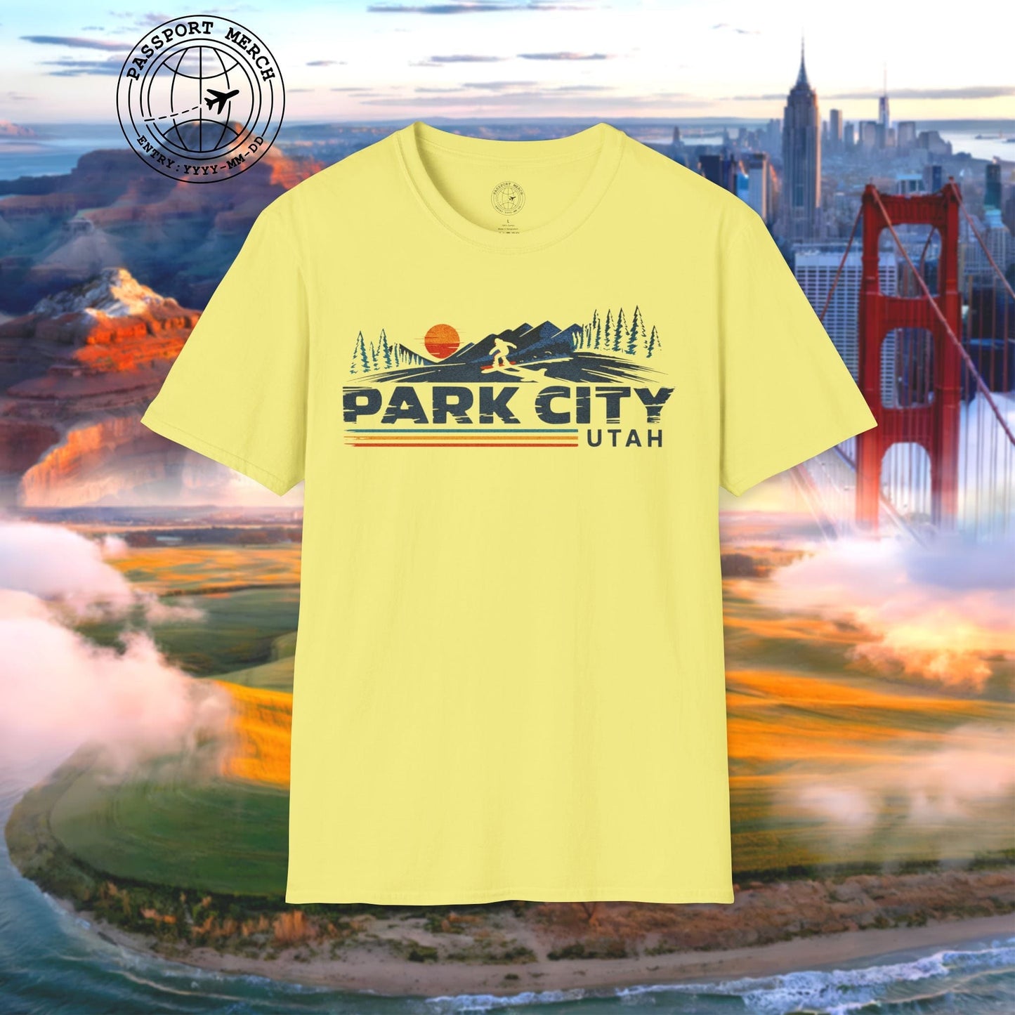Park City Utah - Vibrant Ski Retro T-Shirt