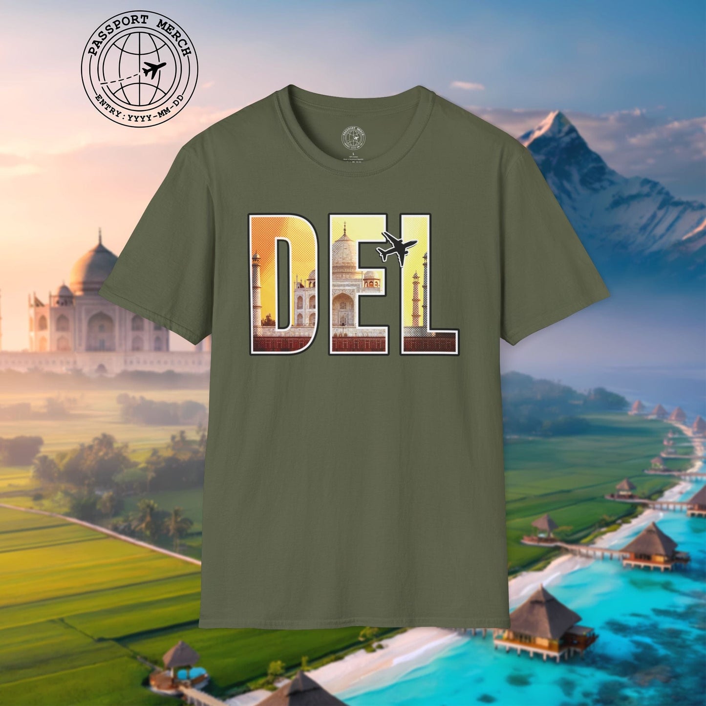 Airport Window New Delhi India DEL T-Shirt
