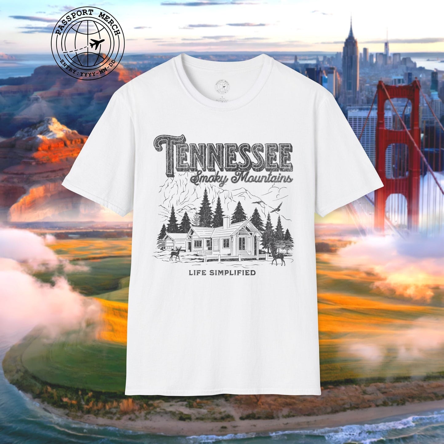 Life Simplified, Smoky Mountains Tennessee T-Shirt
