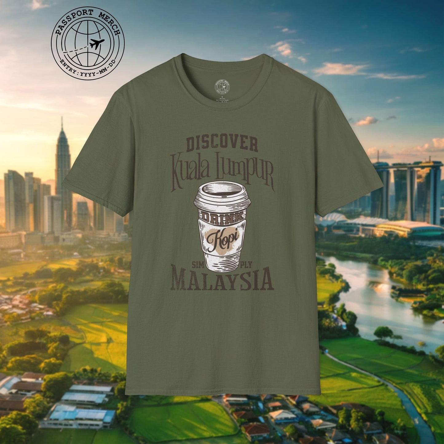 Discover Kuala Lumpur, Drink Kopi Malaysia T-Shirt