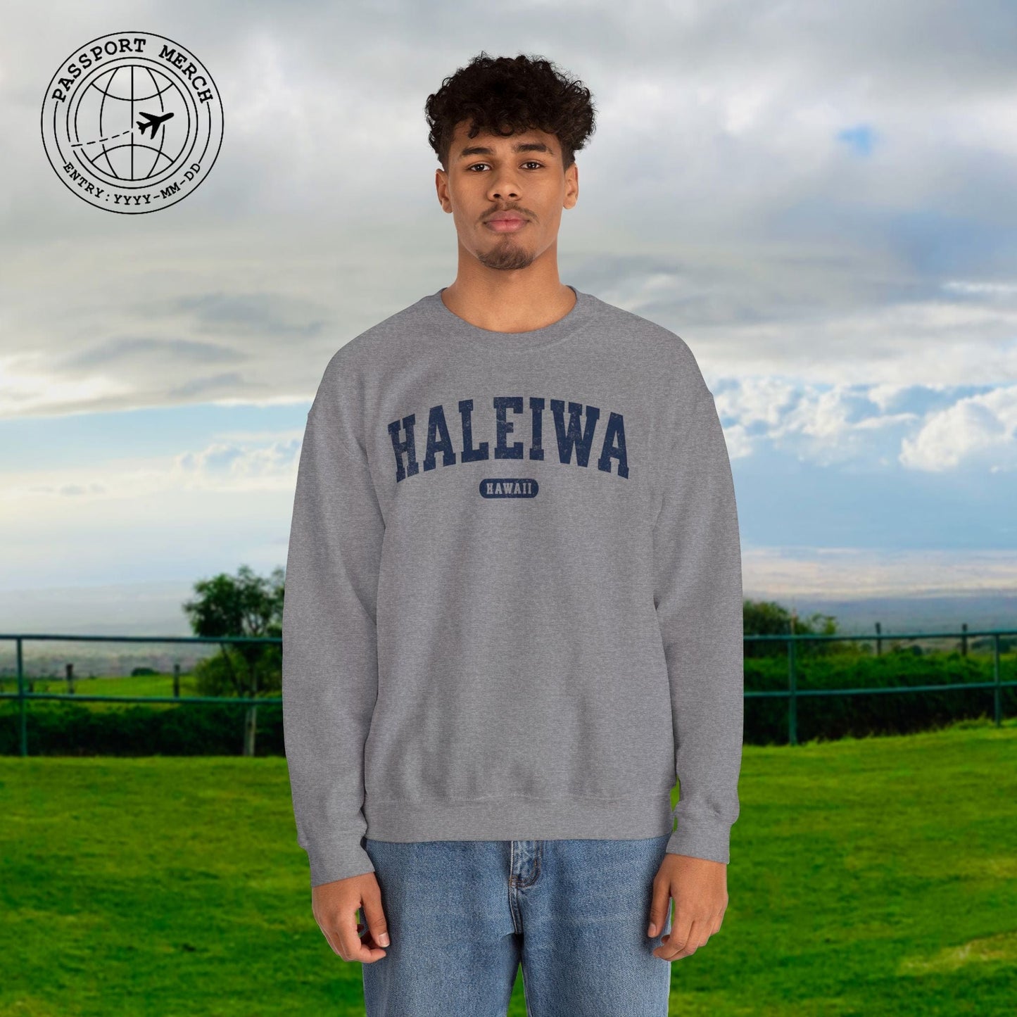 Classic Athletic, Haleiwa, Hawaii (Fan Service) Crewneck