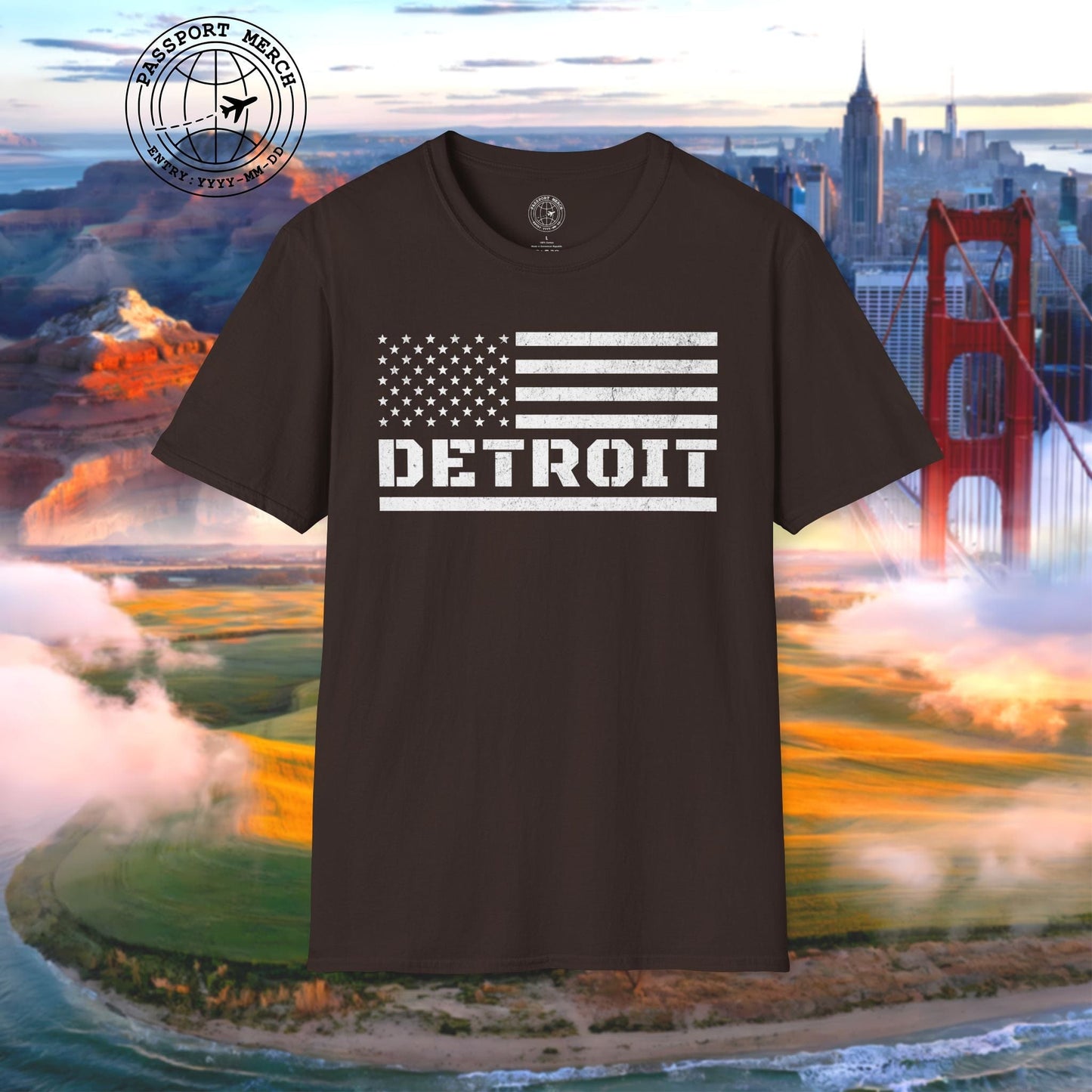 Detroit Stars & Stripes, Michigan T-Shirt
