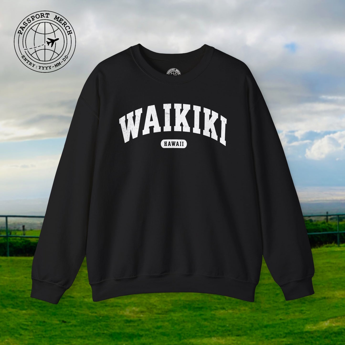Classic Athletic (Bucket List Edition), Waikiki, Hawaii Crewneck