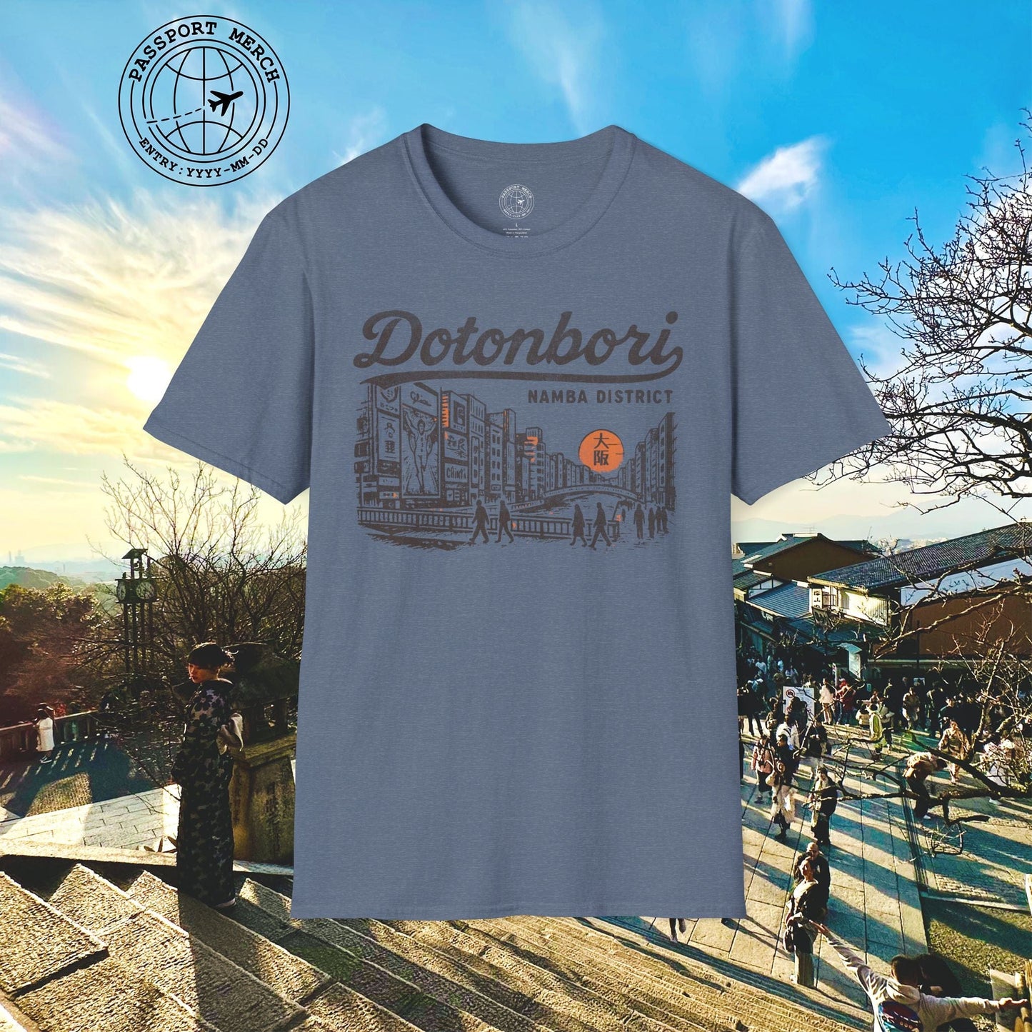 Dotonbori Osaka Japan (Vintage Urban) T-Shirt