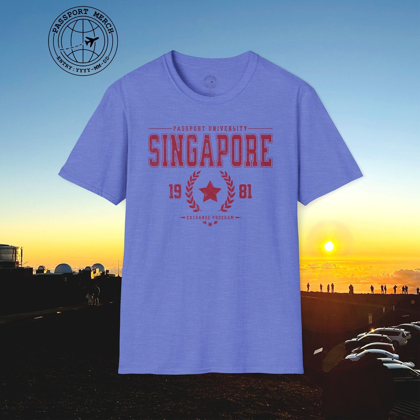Vintage Passport University, Singapore T-Shirt