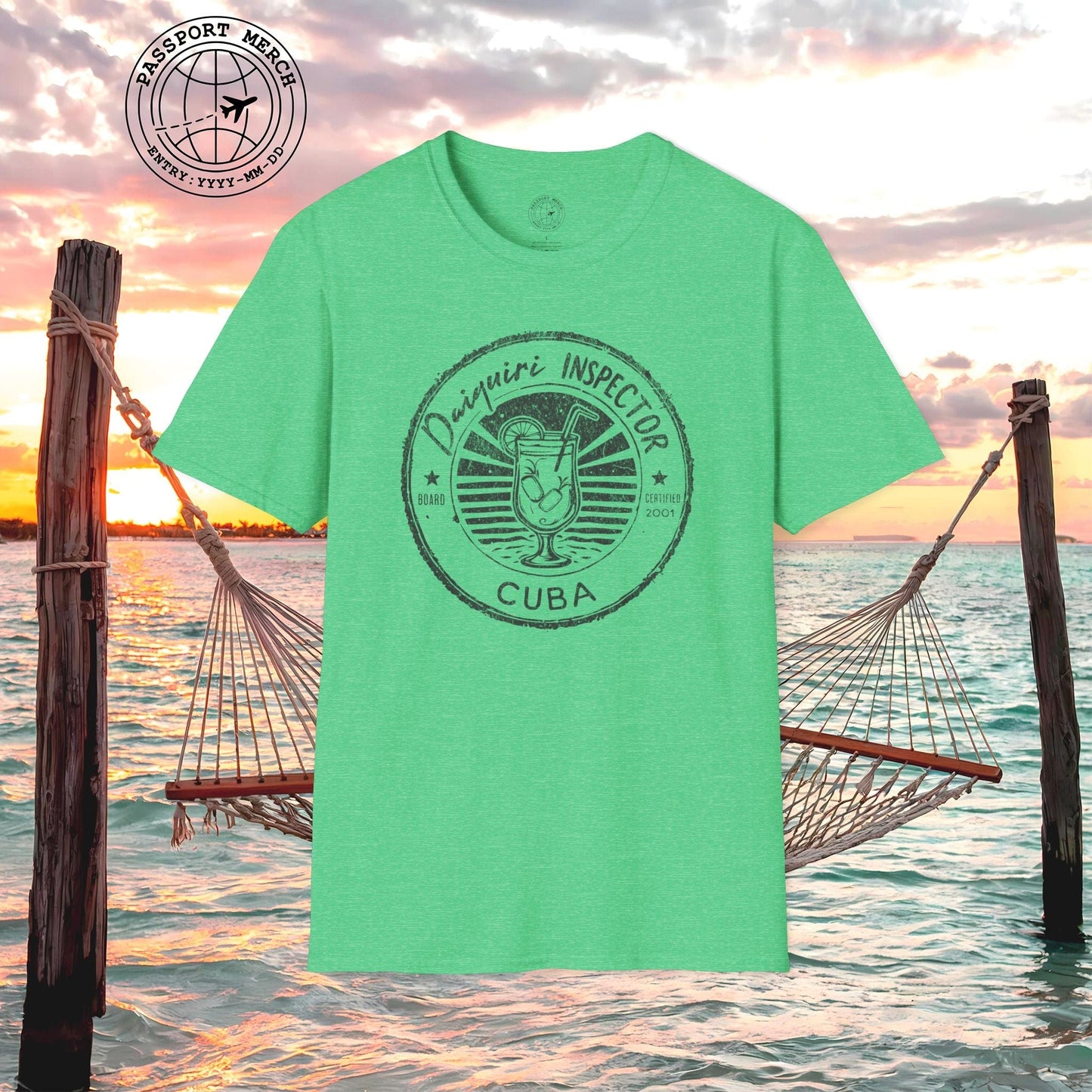 Board Certified Daiquiri Inspector, Cuba T-Shirt