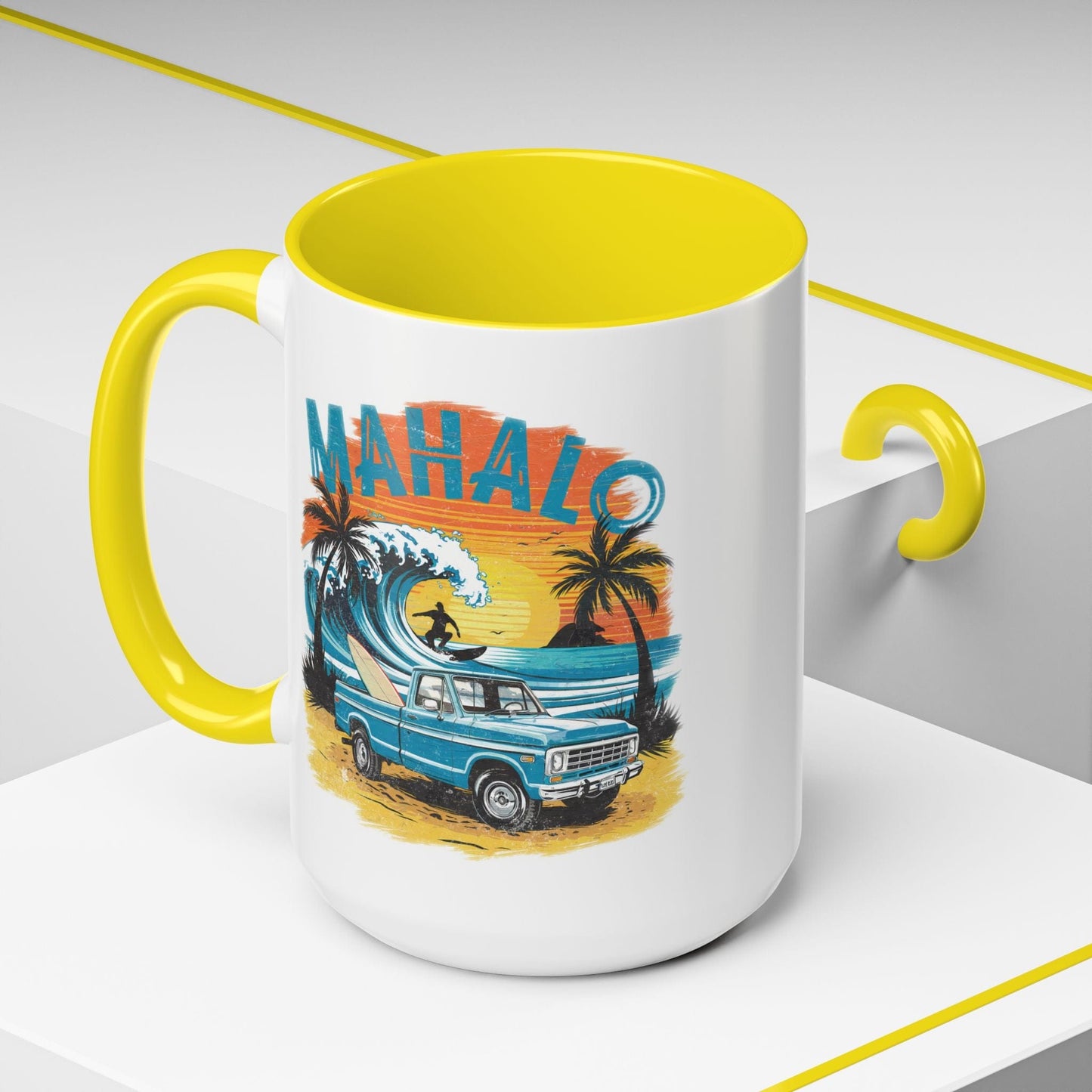 Retro Truck Hawaii Mahalo 15oz Mug