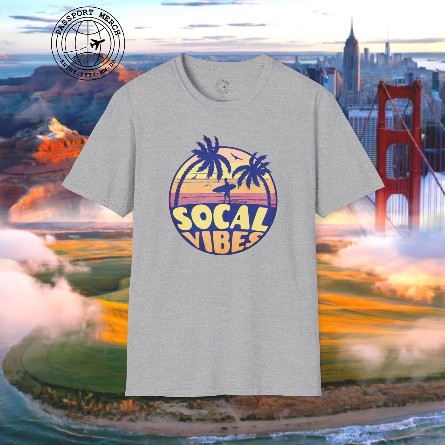 Retro SoCal Vibes, California T-Shirt
