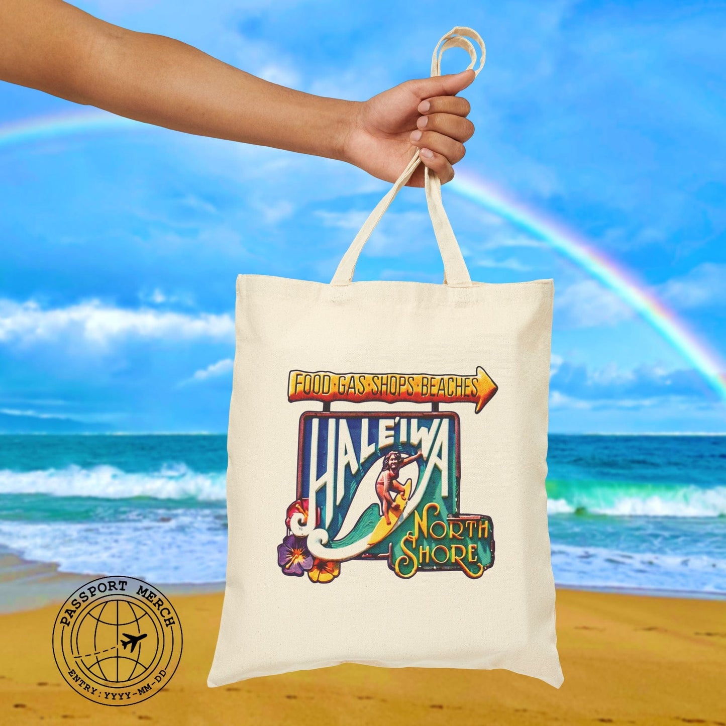 Signs of Wanderlust, Hale'iwa (South) Oahu, Hawaii Tote Bag