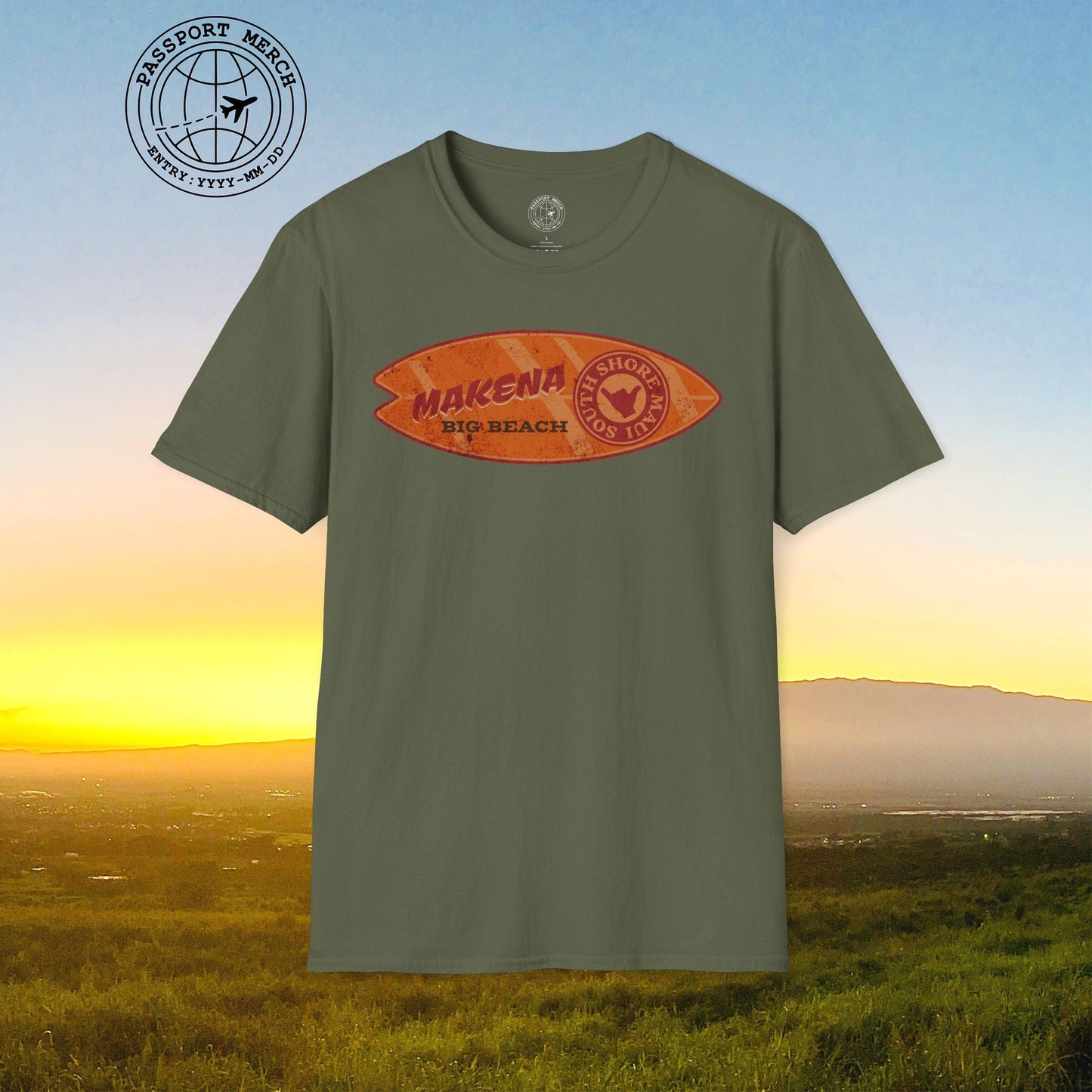 Makena Big Beach Maui Skim Board Hawaii T-Shirt