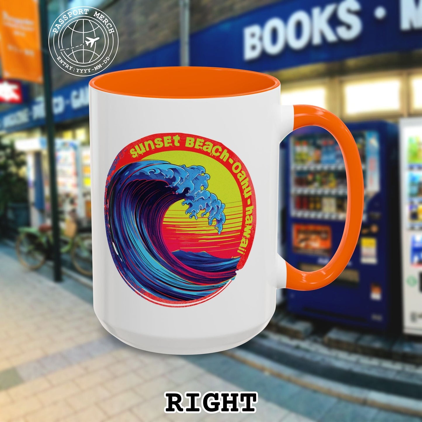 Sunset Beach Oahu, Hawaii 15oz Mug