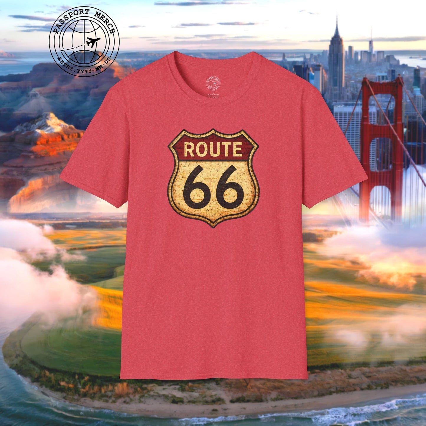 Signs of Wanderlust, Vintage Route 66, USA T-Shirt