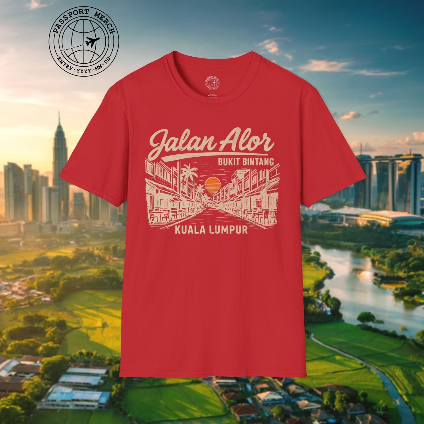 Jalan Alor Kuala Lumpur Malaysia (Vintage Urban) T-Shirt
