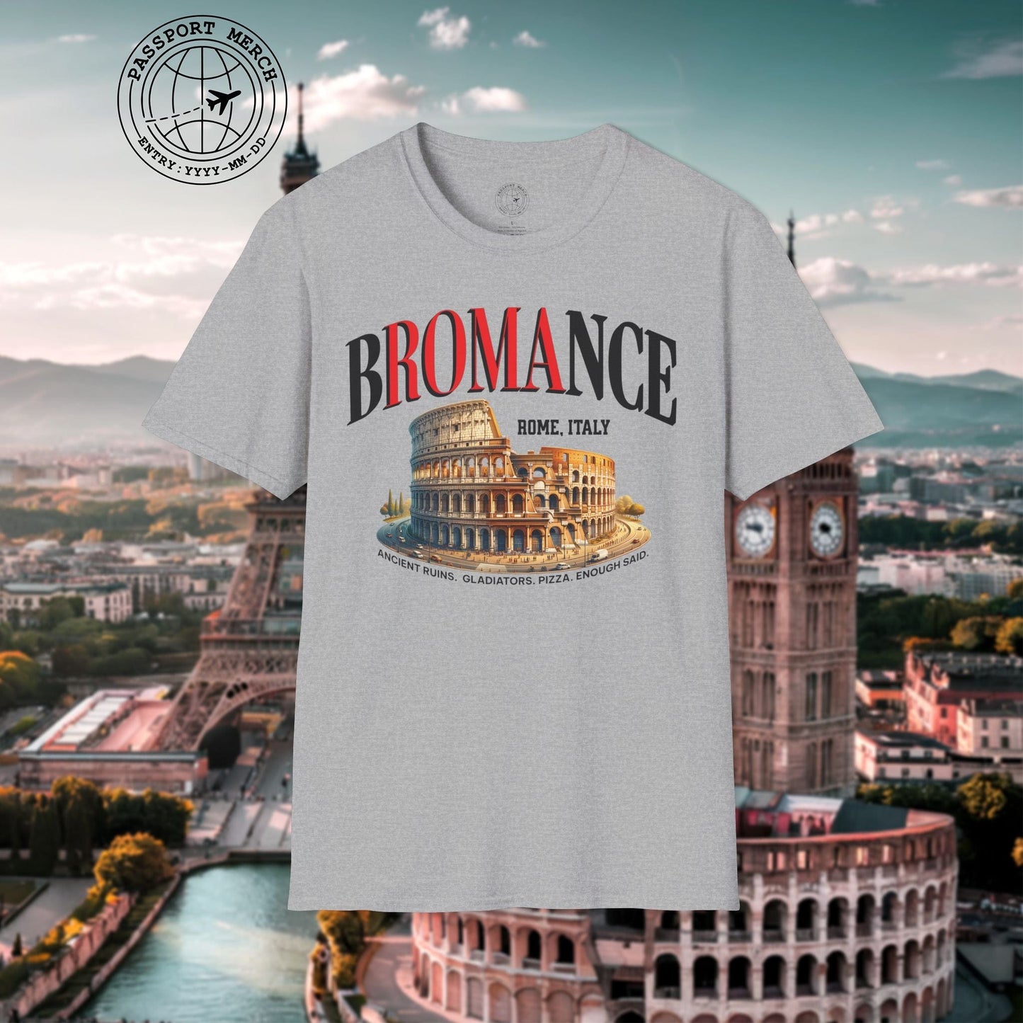 bROMAnce, Rome Italy T-Shirt