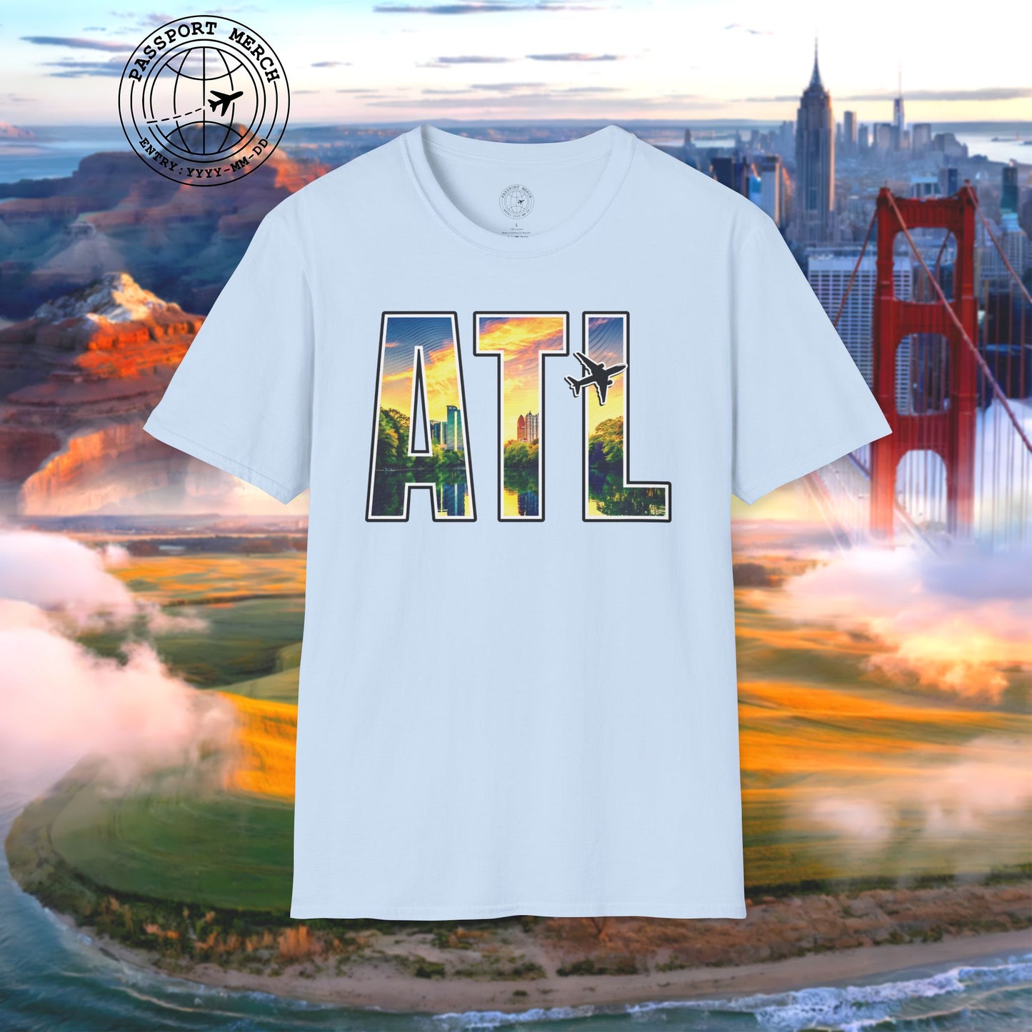 Airport Window Atlanta Georgia ATL T-Shirt