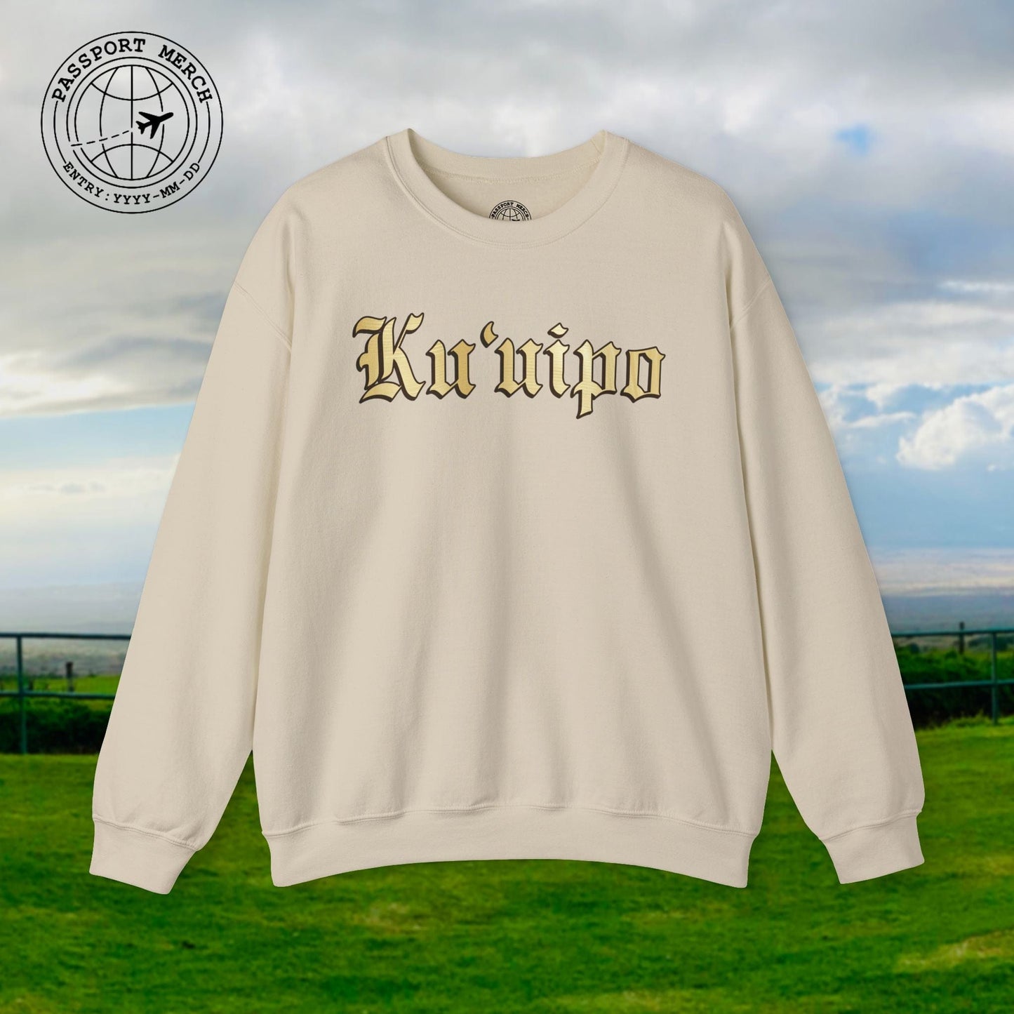 24-Karat Gold Ku'uipo (Hawaiian Jewelry Style) Crewneck