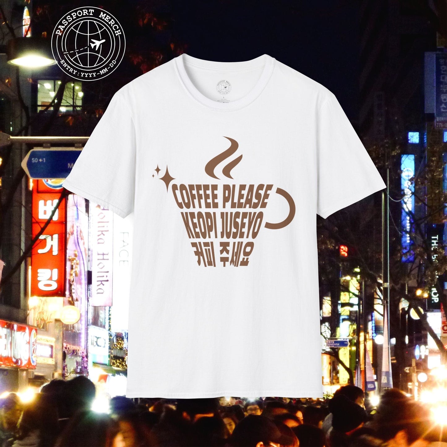 Coffee Please. Keopi Juseyo. Korea T-Shirt