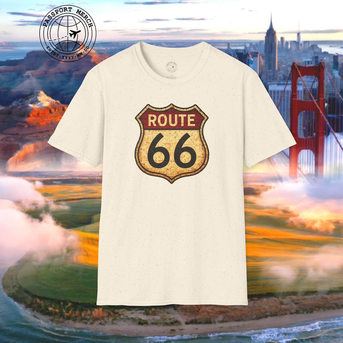 Signs of Wanderlust, Vintage Route 66, USA T-Shirt