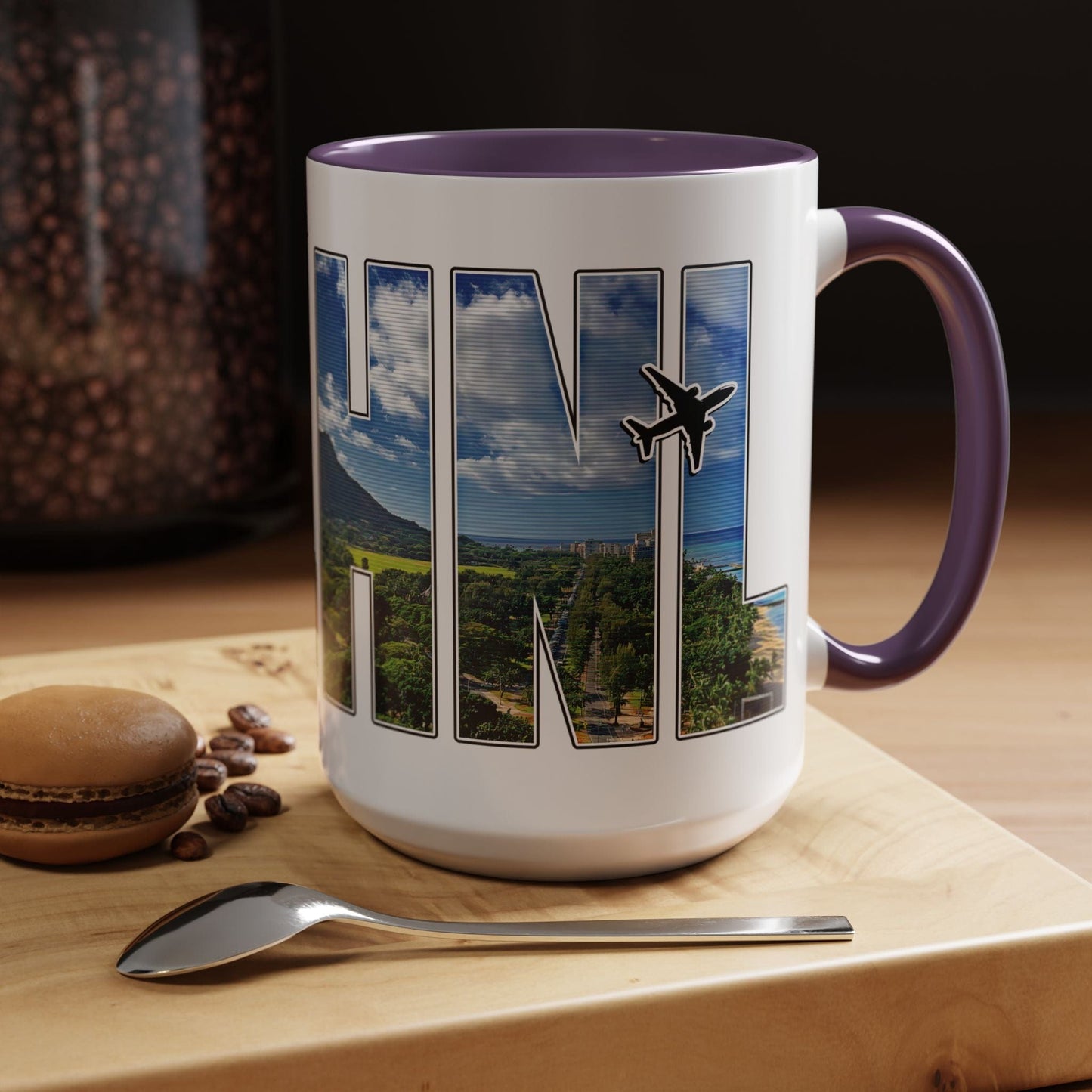 Airport Window Honolulu Oahu Hawaii HNL 15oz Mug